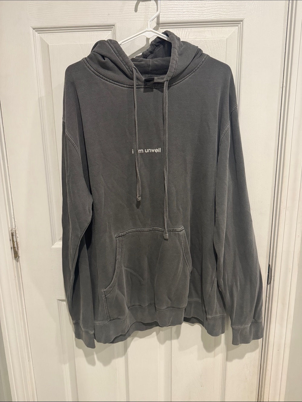 barstool sports call her daddy Grey Pullover Hoodie with 'i am unwell' Script